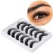 Kiromiro 16mm False Wispy Faux Mink D Curl Lashes - Fluffy Natural Human Silk Russian Strips - Buy Online on GoSupps.com
