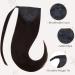 Ponytail Extensions - Hetto Real Hair Brown Smooth Braid Remy Extensions #2 Darkest Brown 45 cm 80g - Shop Now! - Buy Online on GoSupps.com