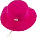 LANGZHEN Baby Girls Sun Protection Hat | Adjustable Wide Brim Toddler Kids Play Hat | Chin Strap | Rose XL - Buy Online on GoSupps.com