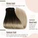 FSHINE Clip-In Extensions | Real Hair Balayage Brown to Ash Blonde Platinum | 45cm 120g 7 Pieces - Buy Online on GoSupps.com