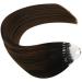 Ugeat Real Hair Microring Extensions - Brown Balayage Micro Loop 50g 35cm | #2/6/2 Smooth Quality - Buy Online on GoSupps.com