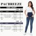 PACBREEZE Women's Maternity Jeans | Over The Belly | Slim Stretchy High Waist Denim Skinny Pants | Dark Blue - Buy Online on GoSupps.com