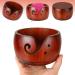 DIRBUY Wooden Yarn Bowl with Bamboo Crochet Hooks - Crochet Gift Set for Mom, Grandma, Girlfriend - 12PCS Brown - Buy Online on GoSupps.com