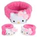Cute Cartoon Spa Headband and Wristbands Set for Washing Face  Girls Women Cute Makeup Headband and Face Washing Wristbands  Pink Makeup Headband Wristbands Set for Washing Face  Bath  Shower  Beauty