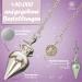 Esoteric Silver Pendulum Drops | Universal Metal Pendulum for Geobiology Reiki Divination & Radionics - Shop Now! - Buy Online on GoSupps.com