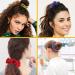 45 Colorful Elastic Hair Ties - Rubber Bands & Scrunchies for Girls & Women - Perfect Ponytail Accessories - Buy Online on GoSupps.com