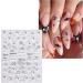 3D Halloween Nail Stickers - 6 Sheets Self-Adhesive Ghost Nail Art Decals for Spooky Design - Buy Online on GoSupps.com