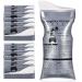 OUMEE 24/20/12/8 Pack Disposable Urine Bags, 700ML Travel Pee Bags Unisex Urinal Bag Vomit Bag for Travel Traffic Jam Emergency Portable Camping Urinal Bags for Men Women Grey-12 Pack