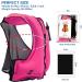 OMOUBOI Inflatable Snorkel Vest | Adult Swimming Jacket for Diving, Surfing & Water Sports (Pink) | 90-220lbs - Buy Online on GoSupps.com