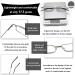 Hubeye Portable Metal Reading Glasses - Flexible Light Vision Classic Unisex Design 3.00 Diopters with Case - Dark Gray - Buy Online on GoSupps.com