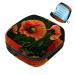 Storage bags for women's bandages menstrual cup girls travel large capacity make-up binding organizers retro honeybee flower pattern color 4 4.7x6.6x6.6 in/12x17x17 cm