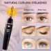 URSOBTF Heated Eyelash Curlers Electric Eyelash Curler Type C Rechargeable Heated Lash Curler for Women Natural Eye Lash Curler Makeup Tool with Eyelash Comb 24 Hours Long Lasting - Black - Buy Online on GoSupps.com