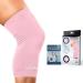 Doctor Developed Ladies Pink Knee Brace/Knee Compression Sleeve/Knee Support for Women & Doctor Written Handbook -Guaranteed relief for Arthritis Tendonitis Injury support & Running (3X-Large)
