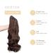 Buy Gairyan 50cm Ponytail Hair Extensions | Long Curly Claw Clip-in Wavy Synthetic Hair - Dark Brown & Dark Auburn - Buy Online on GoSupps.com