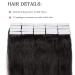 Buy SEGO TAPE Real Hair Extensions - 20 Tressen 50g Remy Hair 16 Natural Black #1B + 10 Free Tapes - International Shipping - Buy Online on GoSupps.com