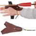 Asixxsix Archery Hand Guard 2 Finger Protector PU Leather Non Slip Glove for Left Hand - Traditional Longbow, Mongolian Bow - Brown - Buy Online on GoSupps.com