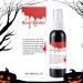 Halloween Artificial Blood Spray Realistic 60ml Artificial Blood Spray Washable Halloween Stage Makeup Scene Blood Splash for Makeup Zombie Vampire Cosplay