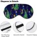 Peacock Design Sleep Mask | Adjustable Strap Eye Cover for Men and Women | Blocks Light for Restful Sleep and Travel - Buy Online on GoSupps.com