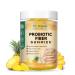 9-in-1 Probiotic Prebiotic Fiber Gummies for Adults & Teens Fiber Supplement Pro with 5 Billion CFU Bacillus Coagulans Psyllium Husk FOS Inulin ACV for Digestion & Gut 60 Vegan Pineapple Gummies 60 Count (Pack of 1)