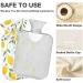 1L Heat Bottle - Durable Warm-Up Bag for Pain Relief | Shoulder & Neck Therapy | Yellow Lemon Patterns - Buy Online on GoSupps.com