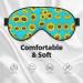 SSIMOO Sunflowers Pattern Print Eye Mask | Ultra-Soft Light-Blocking Sleep Mask for Comfort & Restful Sleep - International Shipping Available - Buy Online on GoSupps.com