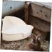 BESPORTBLE 2pcs Rabbit Triangle Toilet Guinea Pig Potty Pet Potty Pet Litter Basin Abs White 25.00X19.00X10.00CMx2pcs Whitex2pcs - Buy Online on GoSupps.com