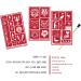 Armour Etch Over N Over Reusable Glass Etching Stencils | Wildlife Animals, Sea Life, and Birds Theme | Set with Brush | 4 Items - Buy Online on GoSupps.com