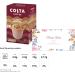 Temas Costa Coffee Instant Coffee Sachets Bundled With Reusable Coffee Cup Sleeves & Coffee Stirrers | Millionaire Mocha | Coffee Gifts (Millionaire Mocha) - Buy Online on GoSupps.com