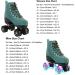 High Top Suede Roller Skates for Women & Men | Light Up Wheels | Blue | Size 39 - Buy Online on GoSupps.com