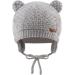 XIAOHAWANG Baby Earflap Beanie Hat Set - 3pcs Soft Knit Beanies for Infant Toddler Boys and Girls 0-6 Months, Cute Bear Design for Autumn Winter - Buy Online on GoSupps.com