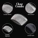 HD Novelty Set of 4 Plain Hair Combs Slides 9cm French Side Combs Plastic Twist Comb Strong Hold Hair Clips Accessories for Girls Women (Clear) - Buy Online on GoSupps.com