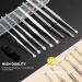 9 Pcs Ear Pick Earwax Removal Kit Ear Cleansing Tool Set Ear wax Removal Tool Ear Curette Ear Wax Remover Tool with a Cleaning Brush and Storage Box Medical Grade for Children and Adults Silver - Buy Online on GoSupps.com