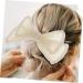 DOITOOL 1pc Bow Hairpin Large Bows Barrettes Handmade Hairpin Rhinestone Barrettes for Women Wedding Hiar Barrettes Hair Accessory Hair Accessories White Beaded Bride Plastic - Buy Online on GoSupps.com