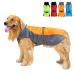 Zunea waterproof raincoat for medium -sized and large dogs reflective rain jacket slightly windproof mesh lining rain protection clothing for outdoor hiking clothing for wet days orange 6xl (1 Pack) orange
