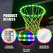 Light Up Basketball Glow in The Dark Basketball with Pump 2 LED Basketball Hoop Lights 2 Glow Basketball Nets Remote Control Basketball Rim Lights 17 Colors for Outdoor Sports Game Night Training - Buy Online on GoSupps.com
