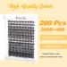 Kolybel Cluster Lash Extensions 30D+40D D Curl DIY Individual Eyelashes 10-16mm - 280pcs False Lash Clusters for Makeup at Home - 1 Count Pack - Buy Online on GoSupps.com