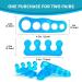 AXMIOUS Toe Separators - Bunion Corrector & Toe Spacers (2 Pairs) - Silicone Gel for Bunions & Toe Alignment - Blue - Buy Online on GoSupps.com