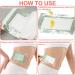 30PCs Organic Cotton Castor Oil Pack Wraps - Self-Adhesive Transparent Bio-Rigid Compresses | 3 Sizes | International Shipping - Buy Online on GoSupps.com