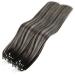 Buy Youngsee Microring Hair Extensions - Real Hair 40cm Black Balayage Silver | Best Quality & International Shipping - Buy Online on GoSupps.com