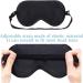 FMS Natural Silk Sleep Mask - 2 Pack Black | Adjustable Strap for Travel & Meditation | Blocks Light Completely for Daytime Napping - Buy Online on GoSupps.com