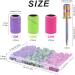 Rolybag Nail Drill Sanding Bands Set - 210Pcs Coarse Fine Grits, 2 Drill Bits, Portable Storage Box - Buy Online on GoSupps.com