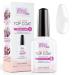 Top Coat Gel Polish No Wipe 10ml Uv/Led - Clear Gel Nail Polish Sealer. Ultimate Nail Shine for All Methods. Achieve Professional Gloss and Durability! (Top Coat UV-LED No Wipe)