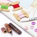 12 Self Threading Needles with Large Eye Stitching Needles - Sewing Embroidery Kit with Wooden Needle Case - Buy Online on GoSupps.com