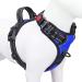 Phoepet Dog harness no pulling reflective with front clip and handle adjustable 2 metal rings 3 buckles slightly tight and undress size XS royal blue royal blue XS
