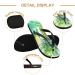 Shop Mnsruu Tropical Palm Leaves Pineapple Flip Flops - XXL for Men & Women | Ideal for Home Hotel Spa & Travel - Buy Online on GoSupps.com