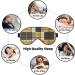 Unisex Double-Sided Plaid Sleep Mask - Yellow Gray Black | Ideal for Restful Sleep & Skin Care - Buy Online on GoSupps.com