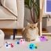 4 Pcs Colorful Cat Toys Balls Soft Cat Balls with Bell Chewing Plush Ball Cats Pom Poms Balls Soft Interactive Cat Balls Toys for Playing Chasing Teeth Grinding Chewing Training - Buy Online on GoSupps.com