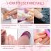 Square Press on Nails Wineberry Full Cover Glossy 24Pcs - Extra Short Fake Nails for Women and Girls - Buy Online on GoSupps.com