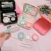 Shop Stylish Lentil & Contact Lens Storage Containers | Mini Box Holder Kit with Travel Bag - Pink & Bianco - Buy Online on GoSupps.com
