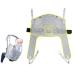 Patient Lifting Slings Toileting Sling for Hoist Patient Lift Sling with Opening Full Body Mesh Sling Divided Leg Shower Sling with Head Support for Hospital Home and Nursing